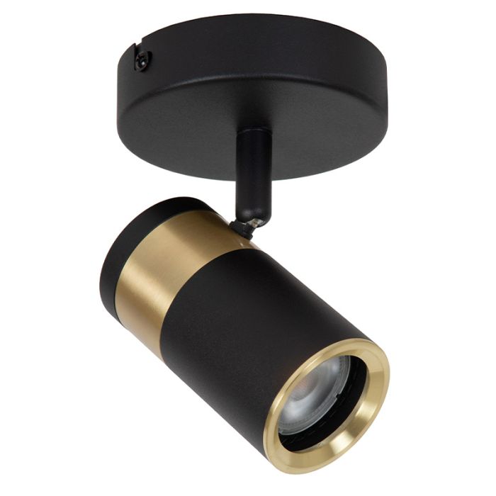 Svart väggspotlight modern, Gorik