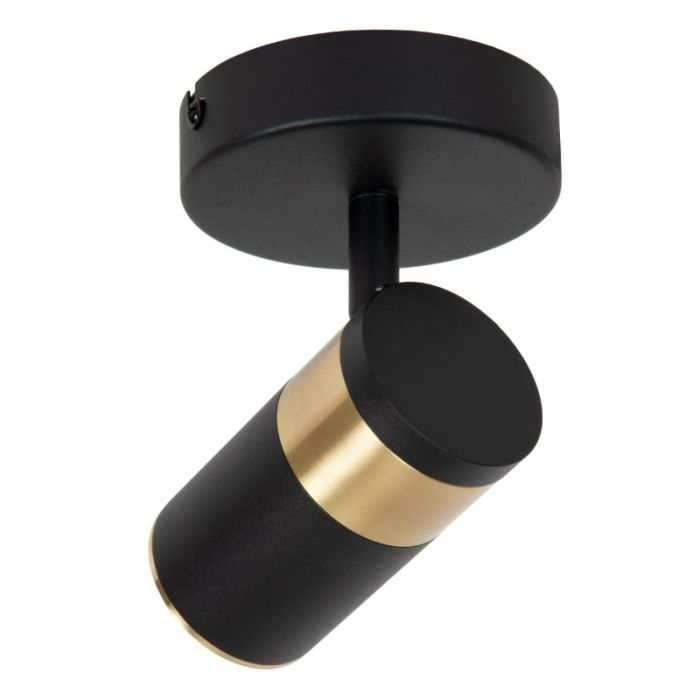 Svart väggspotlight modern, Gorik