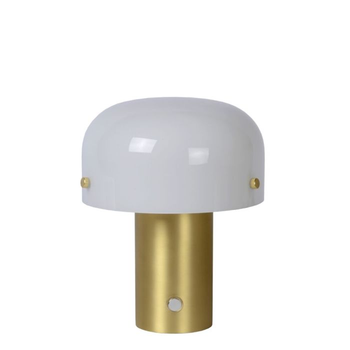 Guld bordslampa rustik, Timon, med brytare