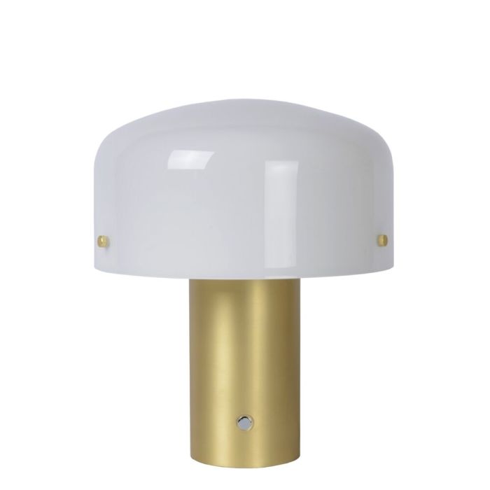 Guld bordslampa rustik, Timon, med brytare