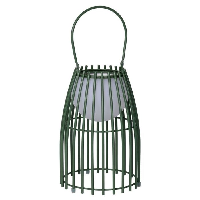 Grön bordslampa utomhus retro, Fjara, 0,3W, 2700K LED, IP44, med beröringsdimmer