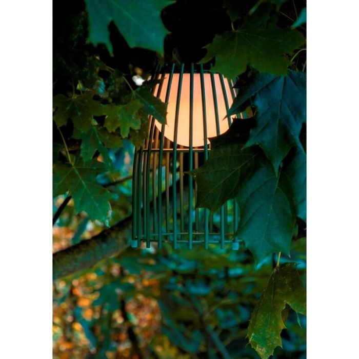 Grön bordslampa utomhus retro, Fjara, 0,3W, 2700K LED, IP44, med beröringsdimmer