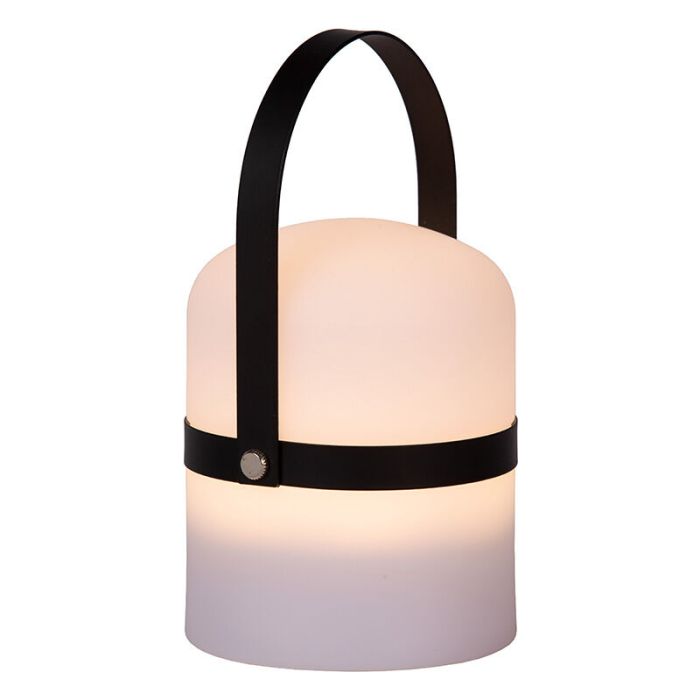 Vit bordslampa utomhus modern, Little Joe, 3W, 2700K LED, IP44, med brytare