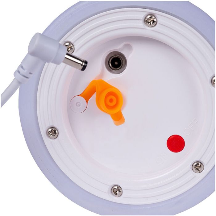Vit bordslampa utomhus modern, Little Joe, 3W, 2700K LED, IP44, med brytare