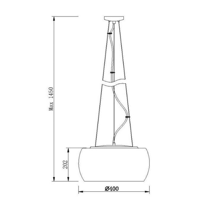 Krom fönsterlampa modern, Pearl