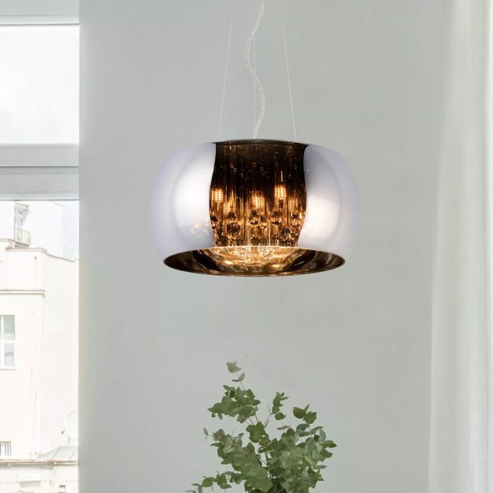 Krom fönsterlampa modern, Pearl