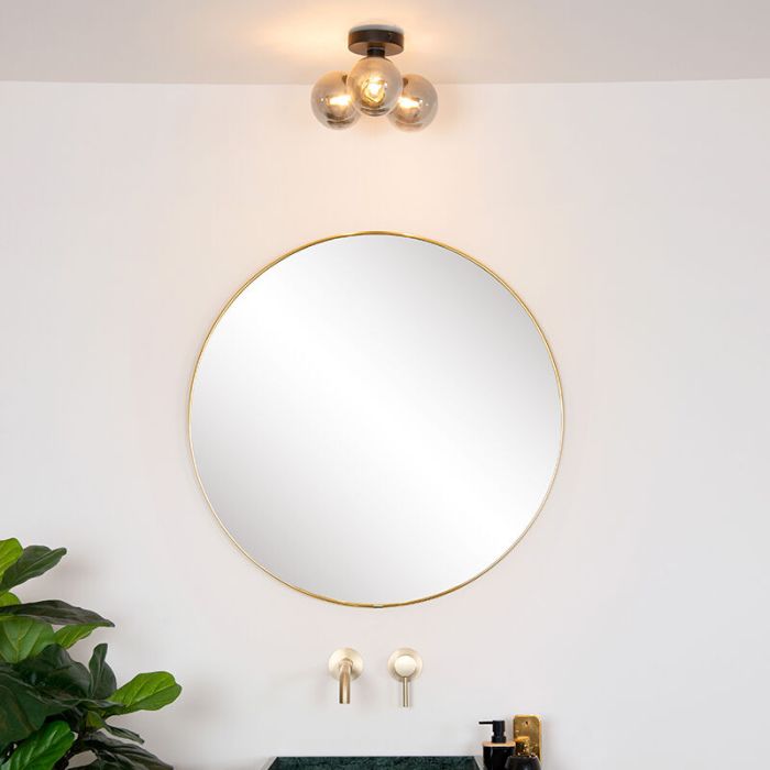 Svart taklampa badrum modern, Trudy, IP44