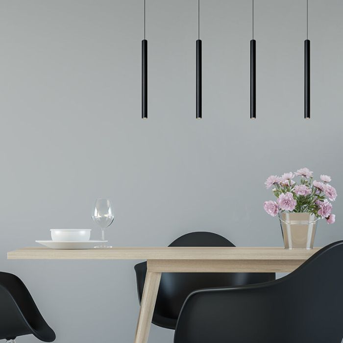 Svart fönsterlampa modern, Lorenz, 4W, 3000K LED