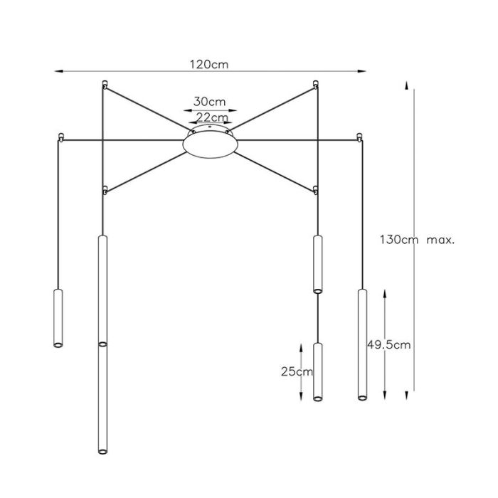 Svart fönsterlampa modern, Lorenz, 4W, 3000K LED