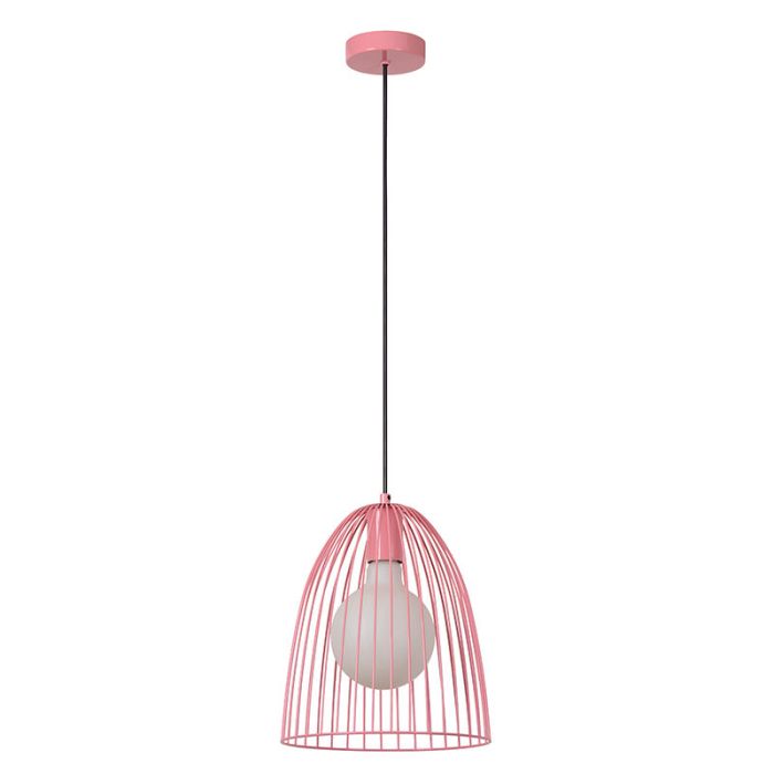Rosa fönsterlampa barn metall, Macarons