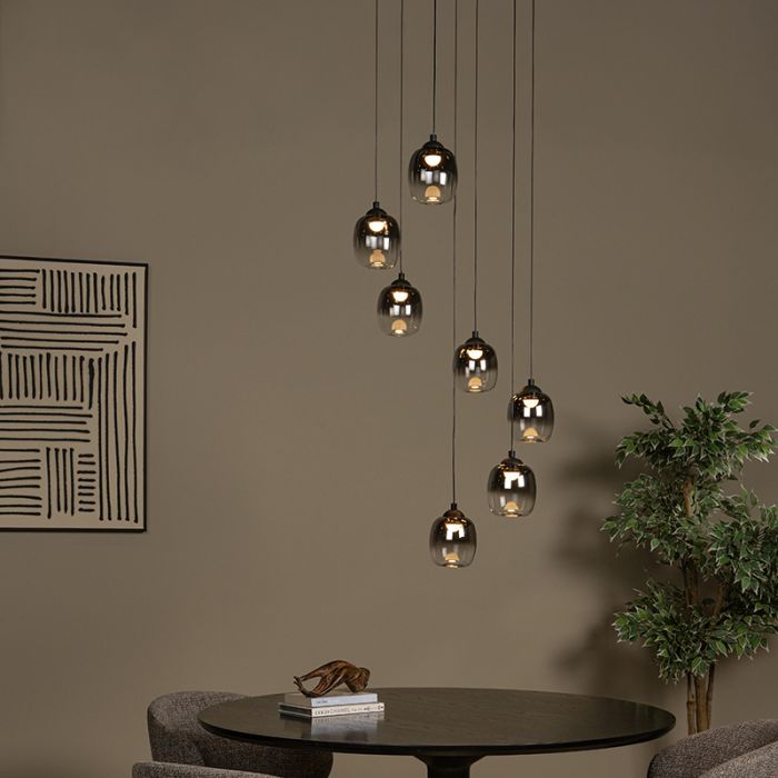 Grå fönsterlampa modern, Tamino, 7W, 3000K LED