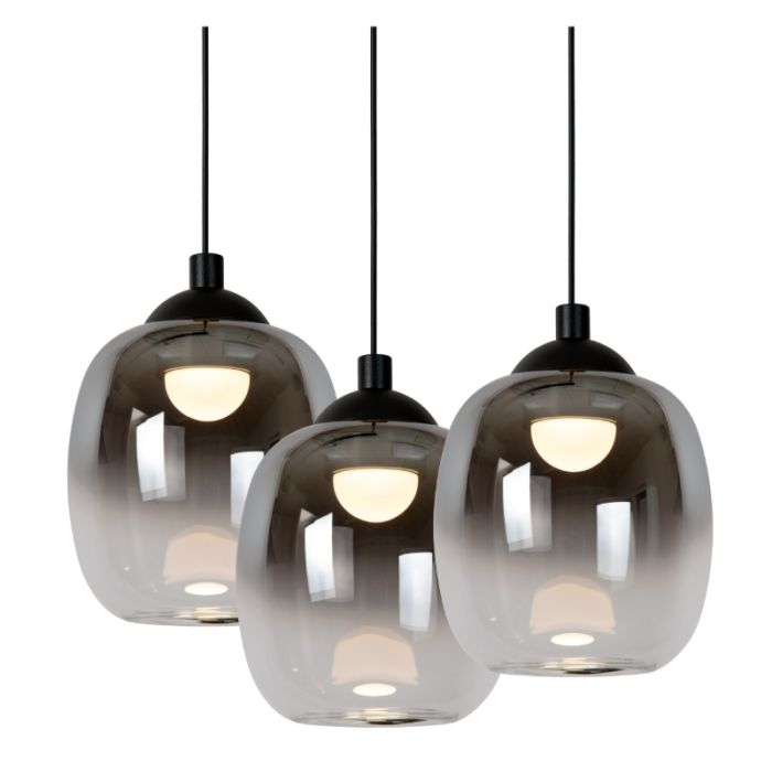 Grå fönsterlampa modern, Tamino, 5,2W, 3000K LED