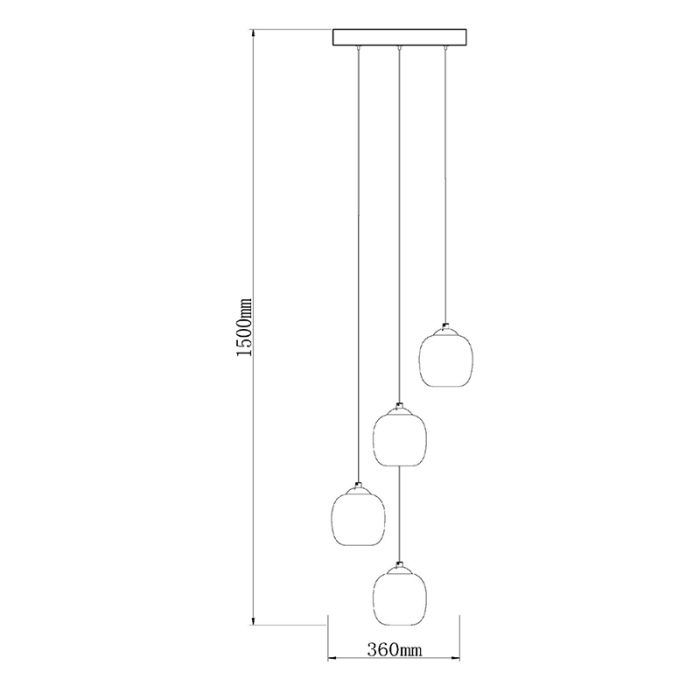 Grå fönsterlampa modern, Tamino, 5,2W, 3000K LED