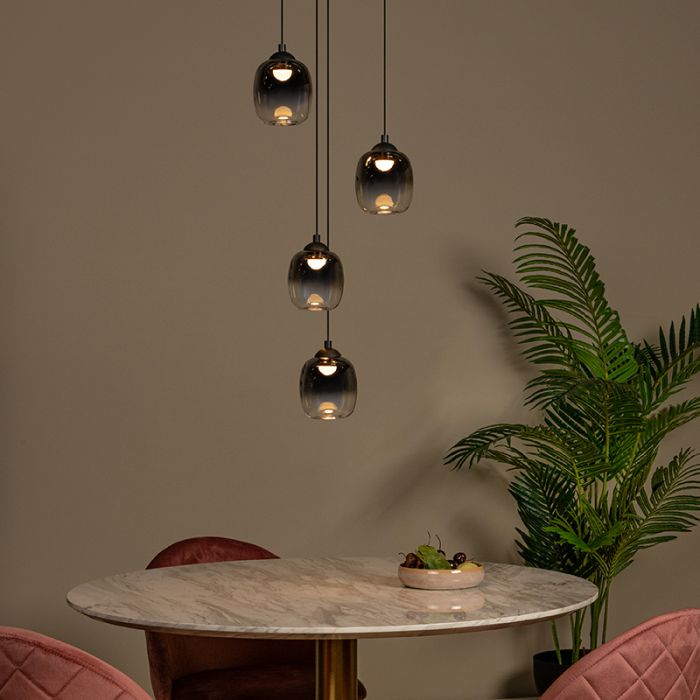 Grå fönsterlampa modern, Tamino, 5,2W, 3000K LED