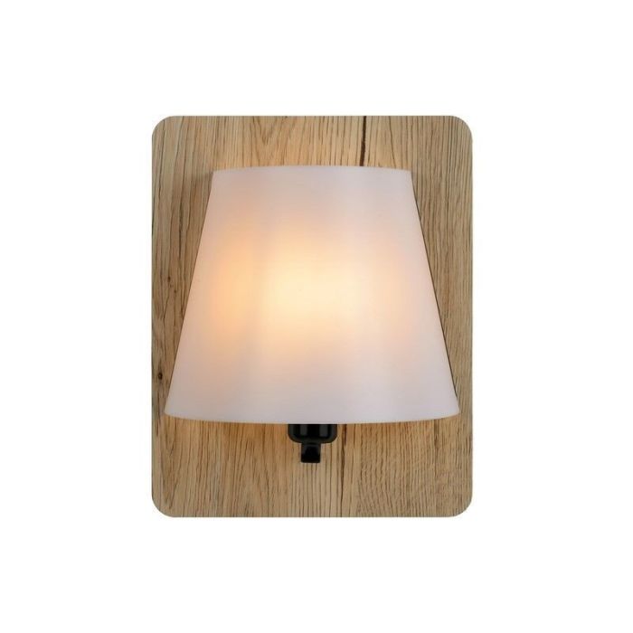 Trä vägglampa brun, Idaho, med brytare