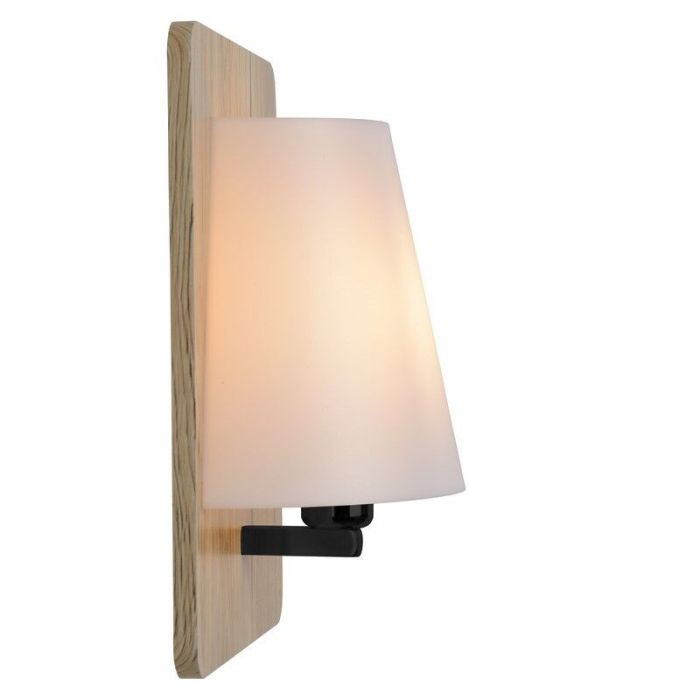 Trä vägglampa brun, Idaho, med brytare