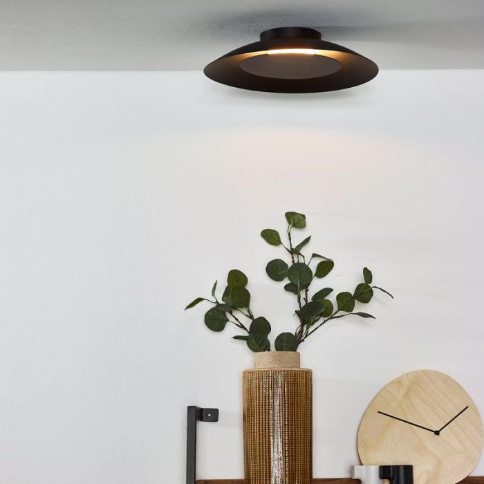 Svart plafond modern, Foskal, 12W, 2700K LED