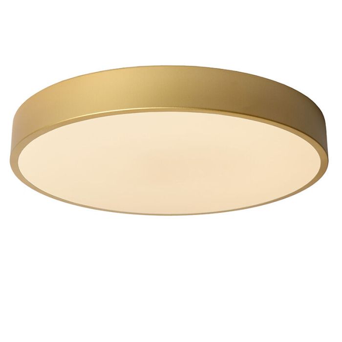Guld plafond modern, Unar, 24W, 2700K LED, 3 stegs dimmer