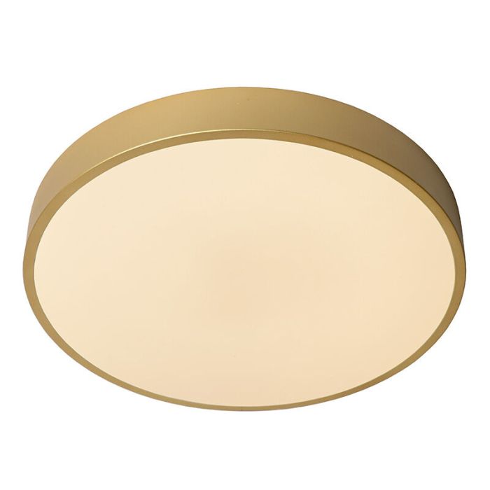 Guld plafond modern, Unar, 24W, 2700K LED, 3 stegs dimmer