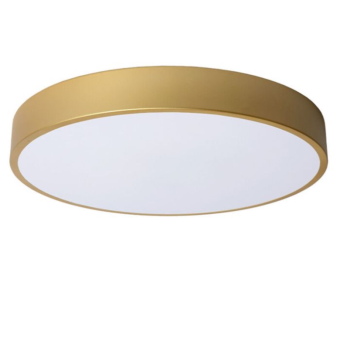 Guld plafond modern, Unar, 24W, 2700K LED, 3 stegs dimmer
