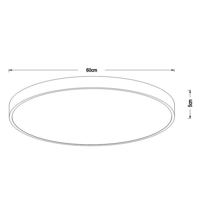 Guld plafond modern, Unar, 60W, 2700K LED, 3 stegs dimmer
