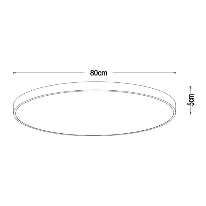 Guld plafond modern, Unar, 80W, 2700K LED, 3 stegs dimmer