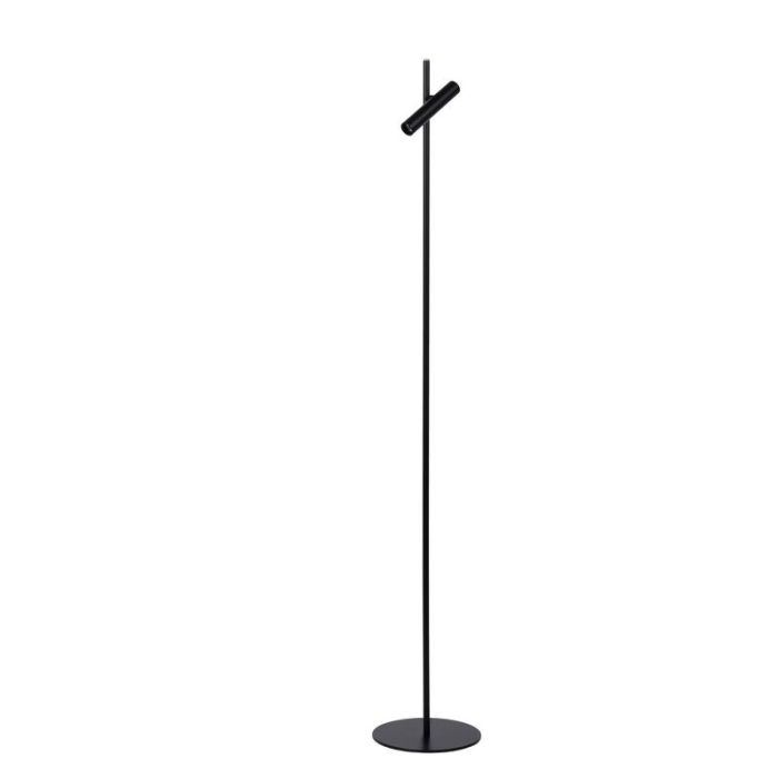Svart läslampa golv modern, Philon, 4,5W, 3000K LED, med beröringsdimmer