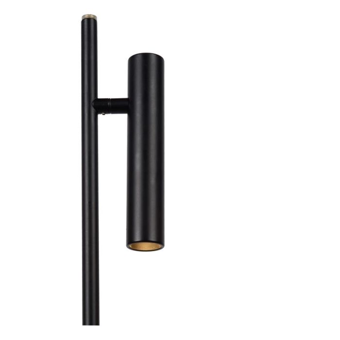 Svart läslampa golv modern, Philon, 4,5W, 3000K LED, med beröringsdimmer