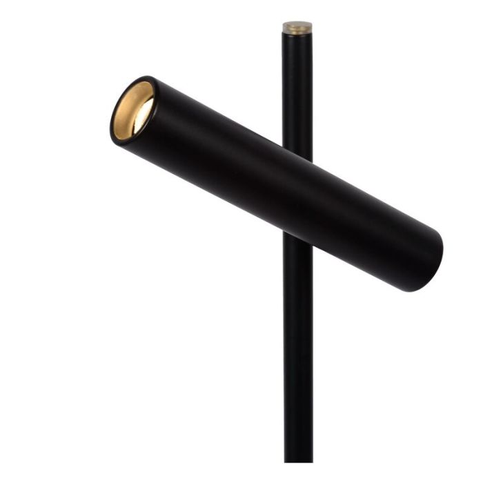Svart läslampa golv modern, Philon, 4,5W, 3000K LED, med beröringsdimmer