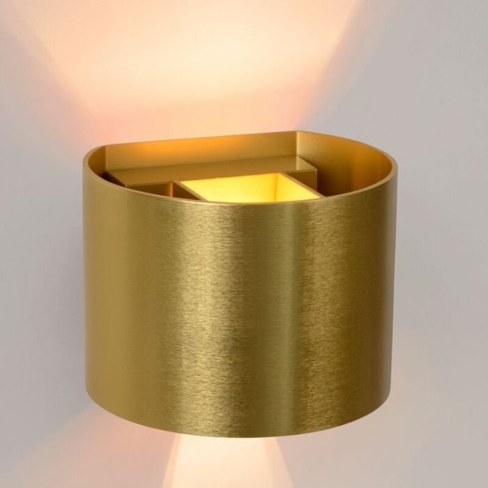 Guld vägglampa modern, Xio