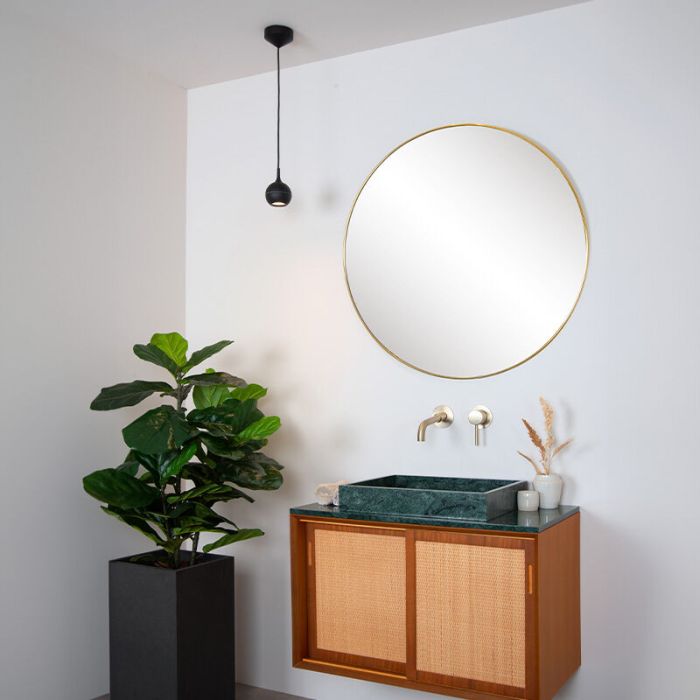 Svart fönsterlampa modern, Favori, IP44