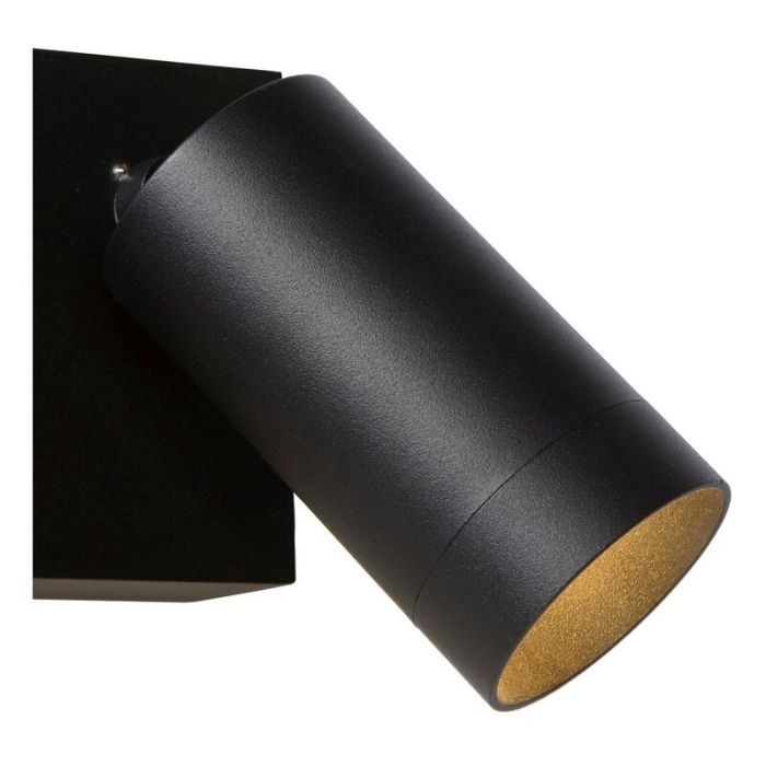 Svart utomhus vägglampa med rörelsesensor modern, Taylor, IP54