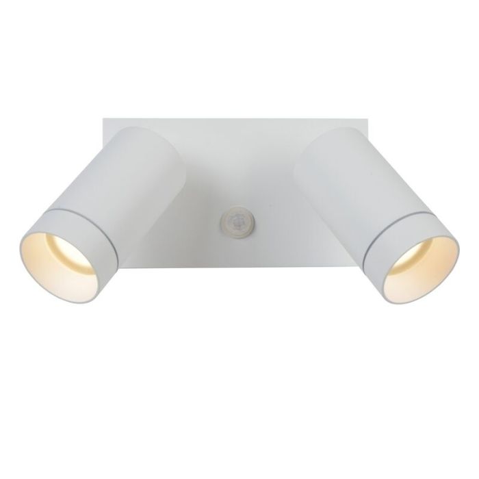 Vit utomhus vägglampa med rörelsesensor modern, Taylor, IP54
