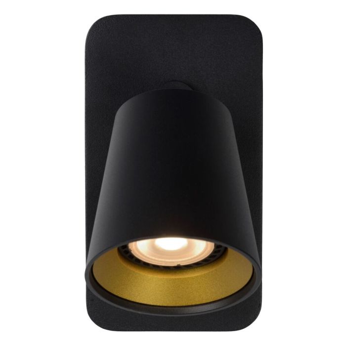 Guld väggspotlight modern, Turnon, med brytare