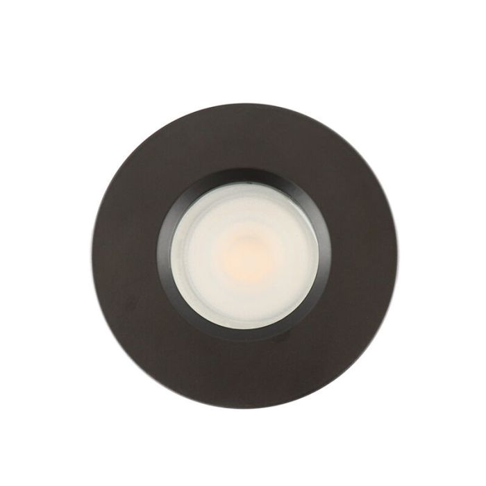 Modern smart infällda spotlight svart, Jule, IP65, 4,5W, RGBW