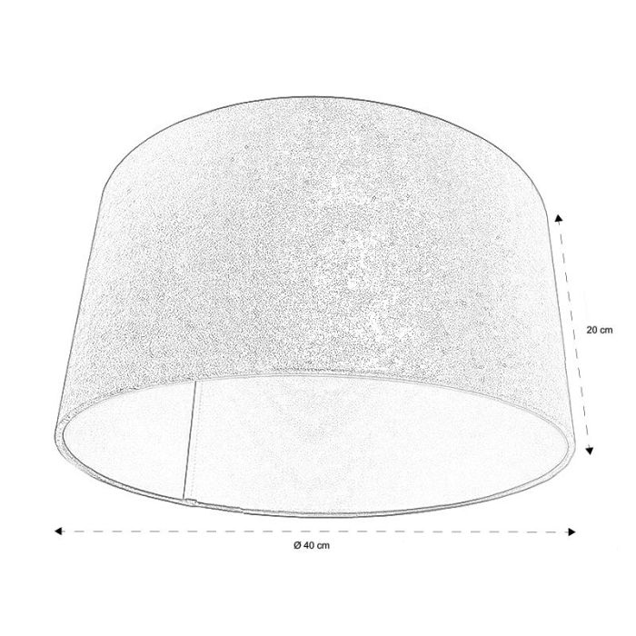 Modern velour lampskärm guld, Milene