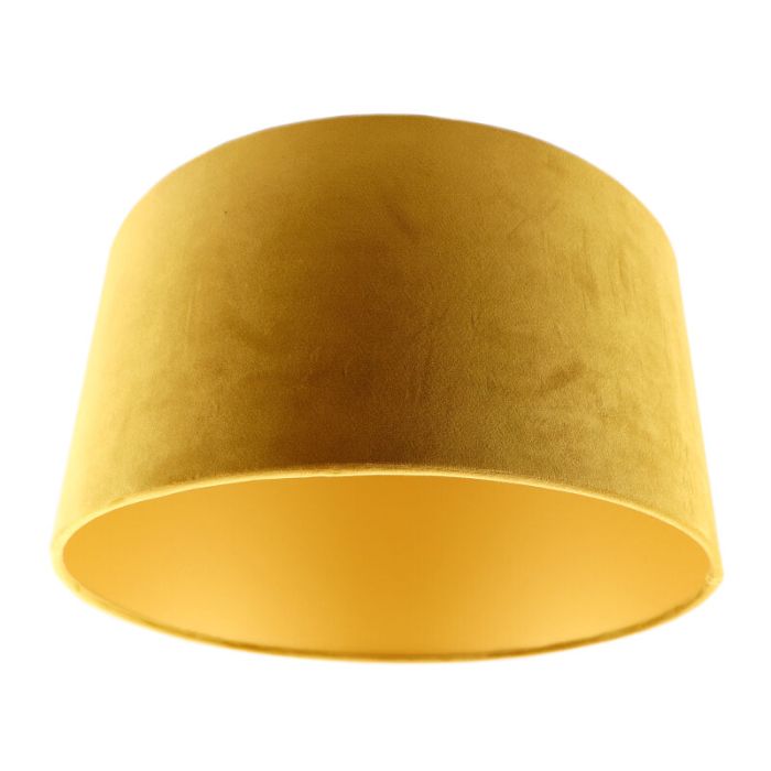 Modern velour lampskärm gul, Milene