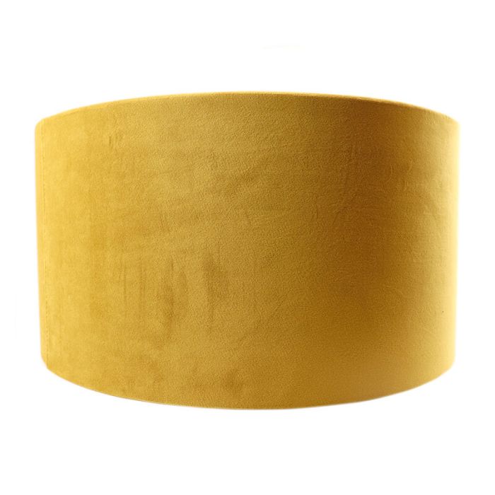 Modern velour lampskärm gul, Milene