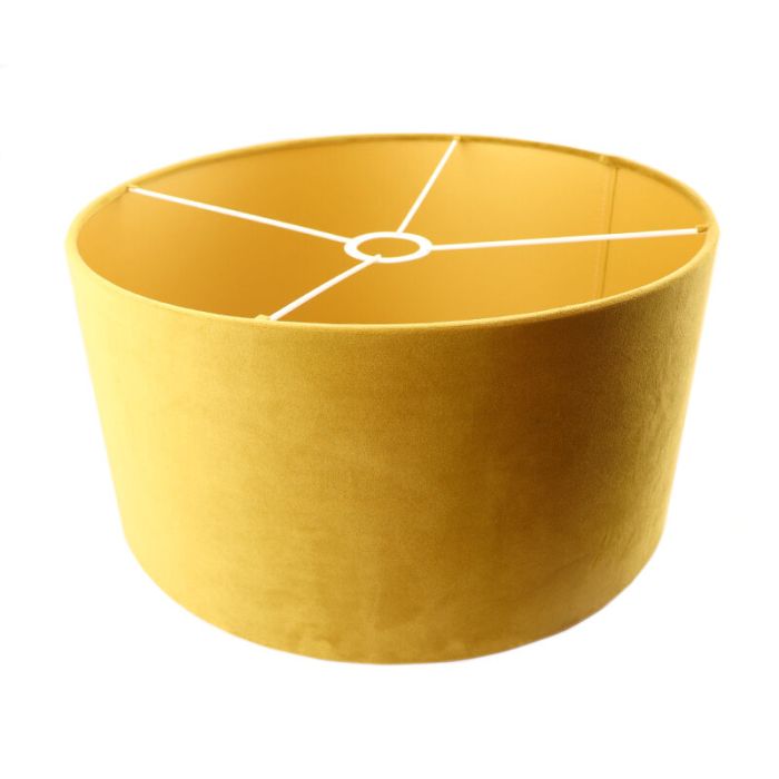 Modern velour lampskärm gul, Milene