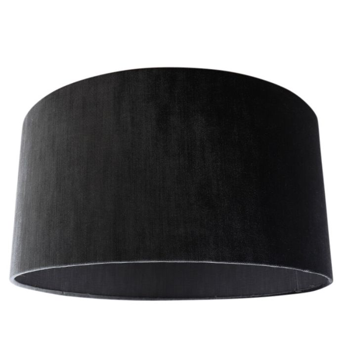 50 cm lampskärm sammet antracit, Emilius