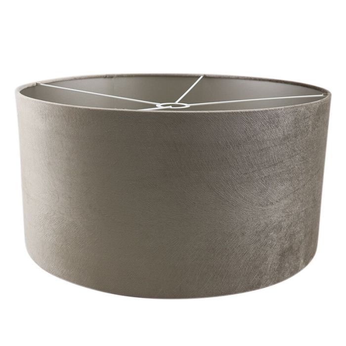 50 cm lampskärm sammet taupe, Emilius