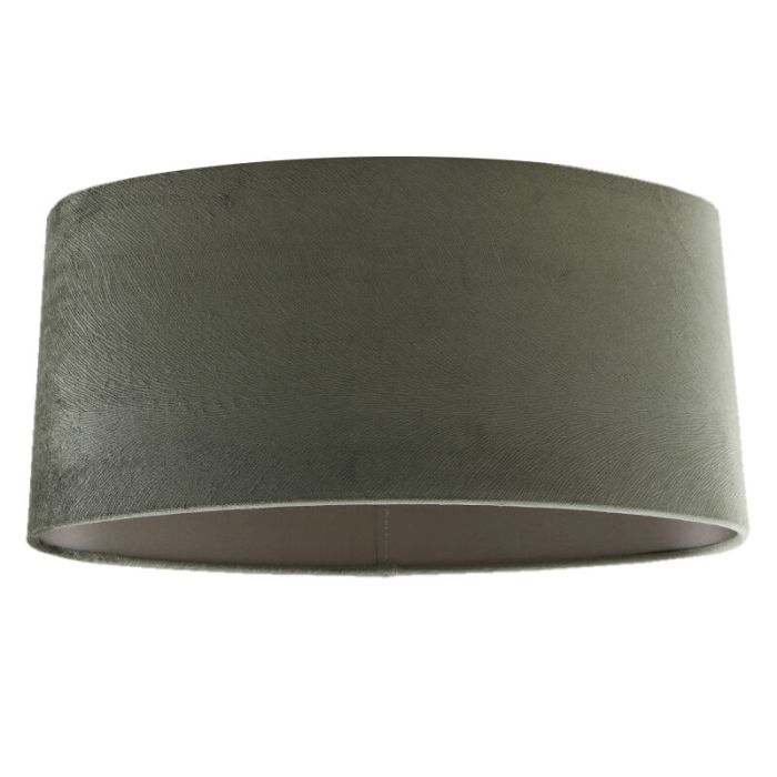 40 cm oval lampskärm sammet grön, Emilius
