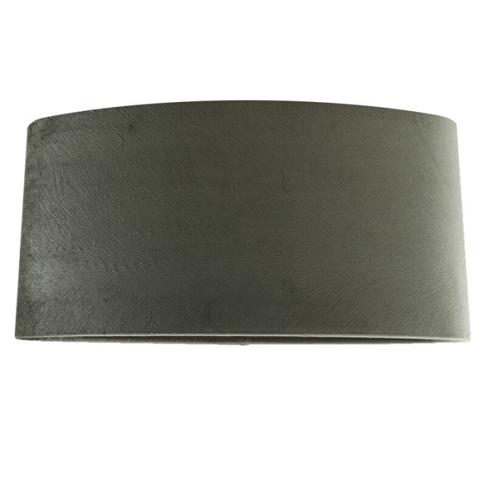 40 cm oval lampskärm sammet grön, Emilius