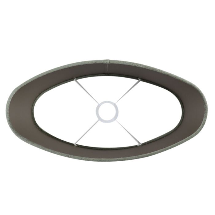 40 cm oval lampskärm sammet grön, Emilius