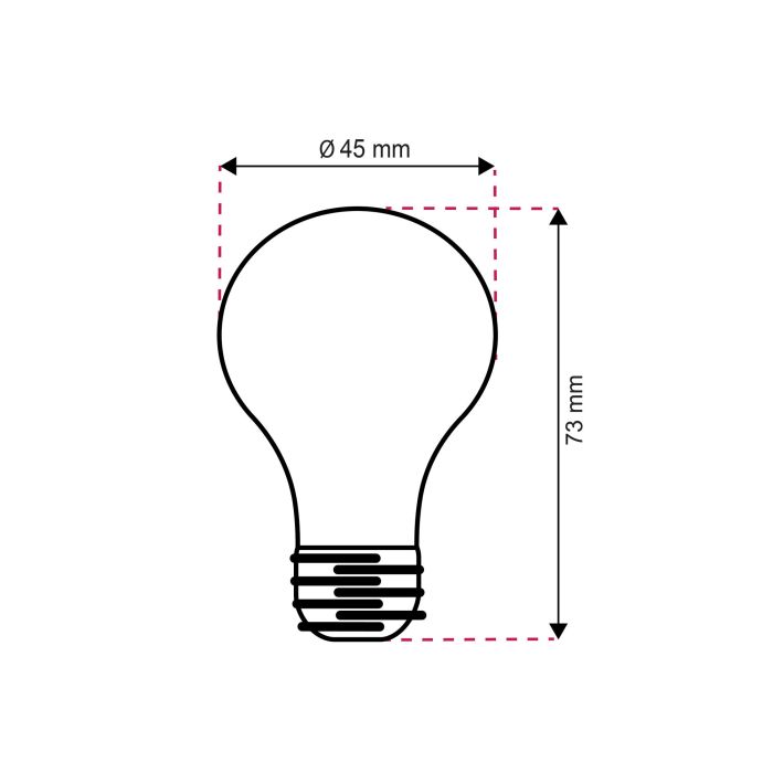 Horan E27 LED kullampa, 2700k