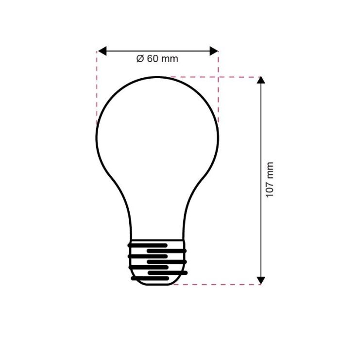 20-pack dimbar Yona E27 A60 LED lampa, 2700k, 5w