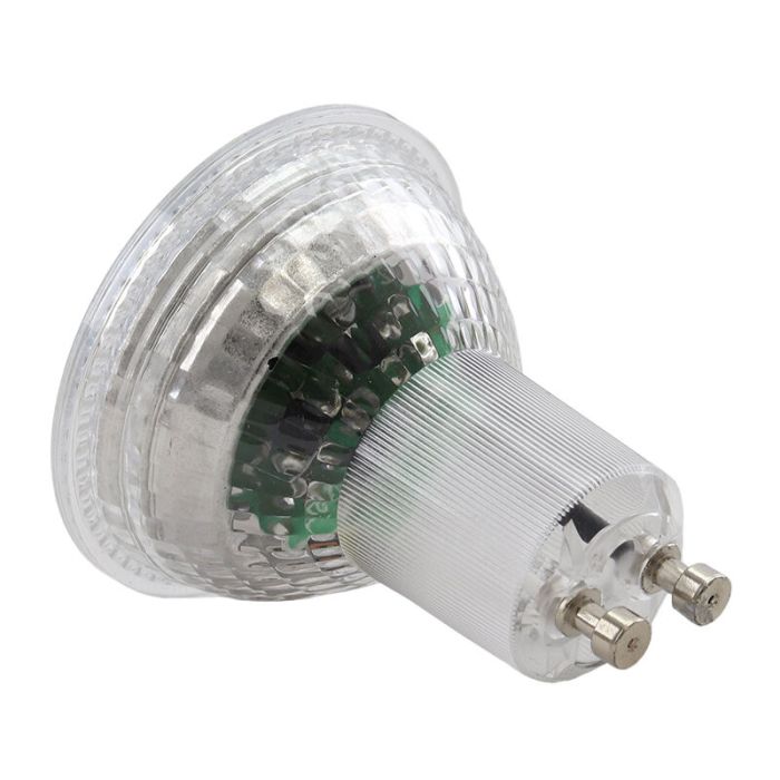 Dimbar transparent GU10 LED lampa Antonie, 5w, varmvit