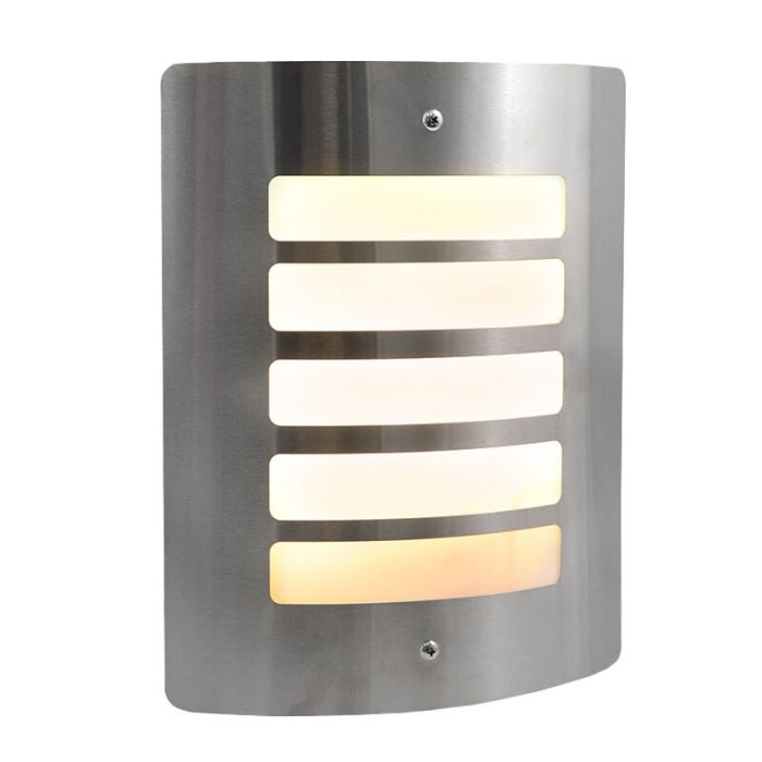 Modern utelampa silver, Manuel, IP44