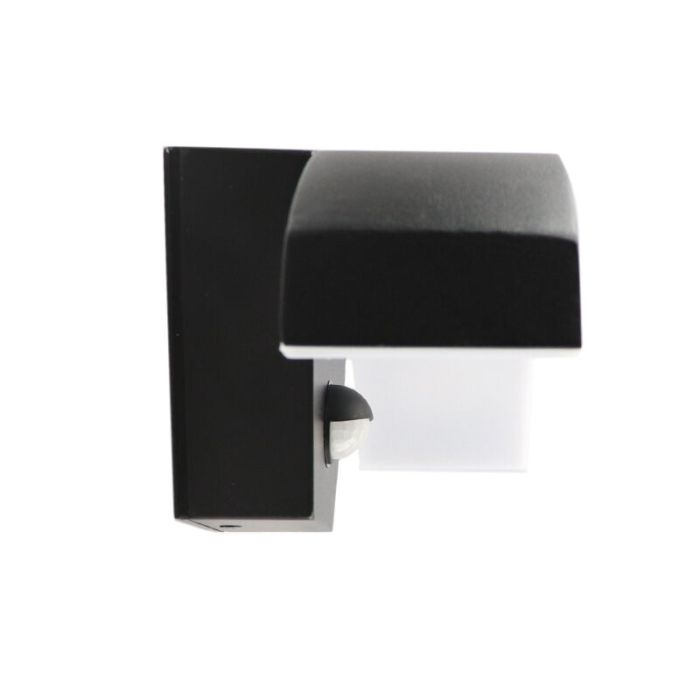 Modern utomhus vägglampa med rörelsesensor svart, Annemay, 6W, 3000K LED, IP54