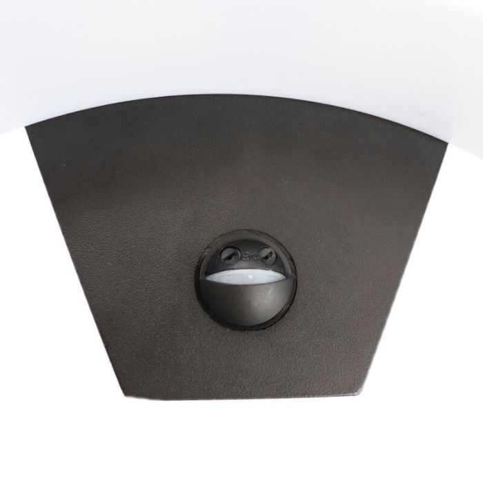 Modern utomhus vägglampa med rörelsesensor svart, Annemay, 6W, 3000K LED, IP54